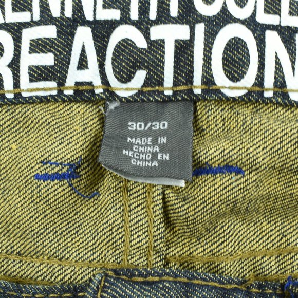 Kenneth Cole Reaction Men Jeans 30/30 Straight Leg - Picture 7 of 12